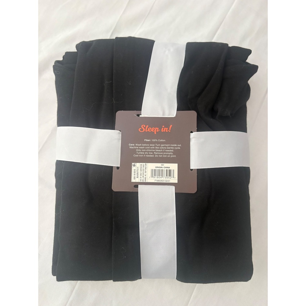 Target Women Skeleton 2 Piece Pajama Set Black White Cotton Sleepwear M - Picture 3 of 4
